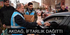 AKDAĞ, İFTARLIK DAĞITTI