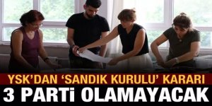 YSK'dan "sandık kurulları" kararı: 3 parti temsilci gönderemeyecek