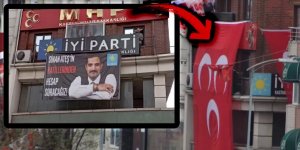 Bahçeli'nin mitingi öncesi 'pankart' düellosu!