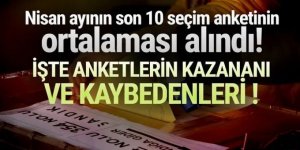Son 10 seçim anketinin ortalaması alındı; işte sonuç