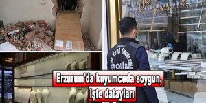 Erzurum'da kuyumcuda 28 milyon TL'lik soygun