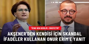 Akşener'den Onur Erim'in kendisine yönelik sözlerine yanıt verdi: