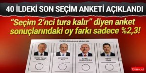 Son Cumhurbaşkanlığı anketinde dikkat çeken oy farkı