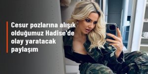 Cesur pozlarına alışık olduğumuz Hadise'den olay yaratacak fotoğraf! Kalçasını paylaştı