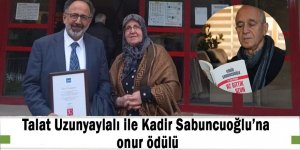 Ustalara onur plaketi