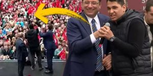 Ekrem İmamoğlu'nun mitinginde dikkat çeken anlar!
