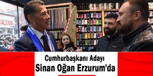 Ata İttifakı Cumhurbaşkanı Adayı Sinan Oğan Erzurum'da