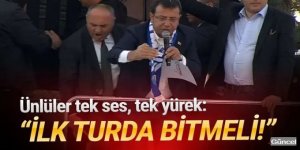 Sanatçılardan Ekrem İmamoğlu’na ''İlk turda bitmeli'' desteği