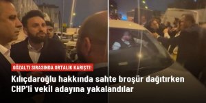 Kılıçdaroğlu hakkında sahte broşür dağıtırken CHP'li vekil adayına yakalandılar!