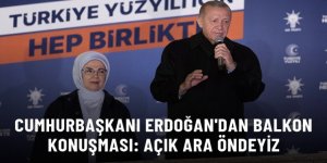 Cumhurbaşkanı Erdoğan, AK Parti Genel Merkezi'nde balkon konuşması yaptı