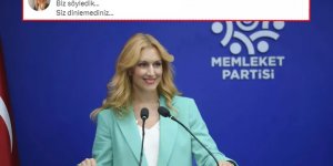 Memleket Partisi Sözcüsü İpek Özkal'dan dikkat çeken paylaşım!