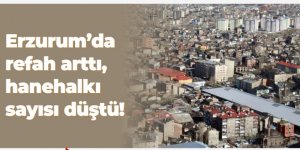 Erzurum'da refah arttı, hane halkı sayısı düştü