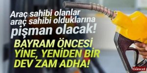 Motorine bir dev zam daha!