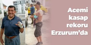 Acemi kasap rekoru Erzurum'da