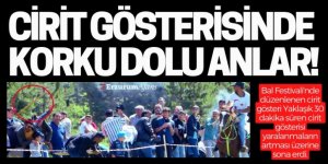 Erzurum'da Cirit sopaları, seyircilere atıldı