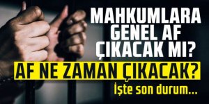 Mahkumlara genel af çıkacak mı?