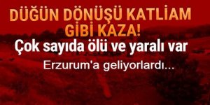 Erzurum'a dönüyorlardı! Korkunç kaza: Ölü ve yaralılar var