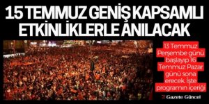 Erzurum'da Demokrasinin kahramanları anılacak