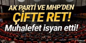 AK Parti ve MHP, 2 araştırma önergesini daha reddetti