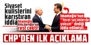 İmamoğlu'nun ''Yerel seçimlerde yokum'' dediği iddia edilmişti
