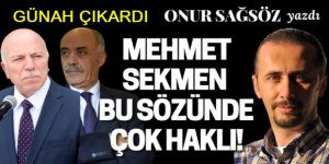 Mehmet Sekmen, Günah çıkardı