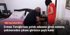 Erman Toroğlu'nun yatak odasına giren sunucu, çekmeceden çıkanı görünce şaştı kaldı