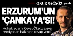 Erzurum'un Çankaya'sı! Öksüz'den cevap var