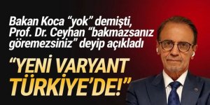 Prof. Dr. Ceyhan: ''Yeni varyant Türkiye'de; bakmazsanız göremezsiniz!''