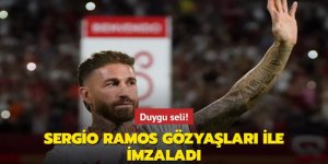 Sergio Ramos gözyaşları ile imzaladı