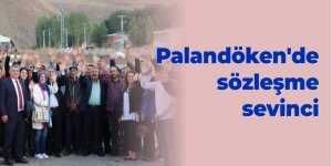 Palandöken'de sözleşme sevinci