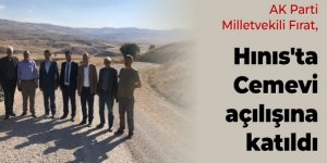 Fırat, Hınıs'ta Cemevi açılışı yaptı