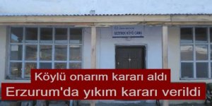 Erzurum'da bakanlığın yıkım kararı verdiği cami onarılacak