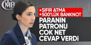 Erkan'dan paradan sıfır atma ve 500 liralık banknot açıklaması