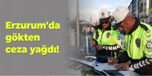 Erzurum'da gökten ceza yağdı: Konvoy yapanlar DİKKAT!