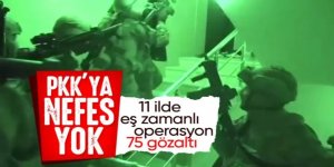 Kahramanlar Operasyonu'nda 75 terörist yakalandı