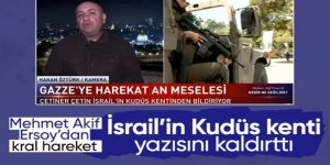 Mehmet Akif Ersoy'dan canlı yayında Kudüs tepkisi