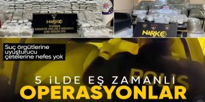 Ali Yerlikaya açıkladı! 5 ilde Narkogüç operasyonu: 16 şüpheli yakalandı