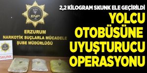 Erzurum'da yolcu bavulundan uyuşturucu çıktı