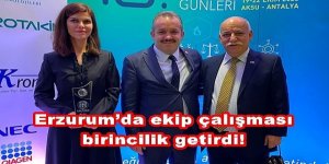 Erzurum'da ekip çalışması birincilik getirdi
