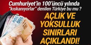 Açık ve yoksulluk sınırı açıklandı: Açık sınırı uçtu