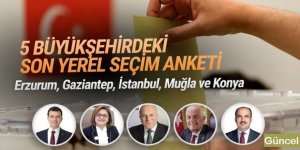 5 büyükşehrin yerel seçim anketi sonucu açıklandı: Sekmen üzülecek