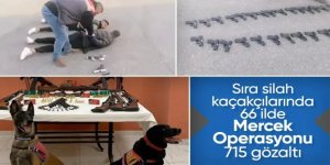 Bakan Yerlikaya duyurdu: 66 ilde silah kaçakçılığı yapan 715 kişi gözaltına alındı