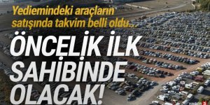 Yedieminlerdeki araçların satışında ayrıntılar belli oldu!