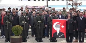 Erzurum'da 10 Kasım Atatürk'ü anma töreni...