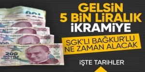 5000 TL emekli ikramiyesi yarın hesaplara yatırılmaya başlanıyor