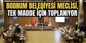 Bodrum Belediyesi Meclisi, tek madde için toplanıyor