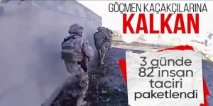 82 göçmen kaçakçısı ve 1222 düzensiz göçmen yakalandı