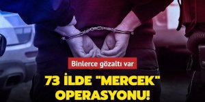 73 ilde "MERCEK" operasyonu: Bin 127 kişi yakalandı