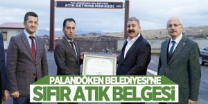 Palandöken belediyesi’ne sıfır atık belgesi