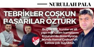 Tebrikler Coşkun, başarılar Öztürk